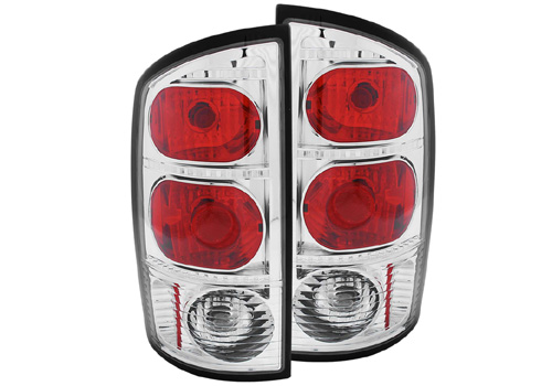 Anzo Chrome Tail Light Set 02-06 Dodge Ram - Click Image to Close